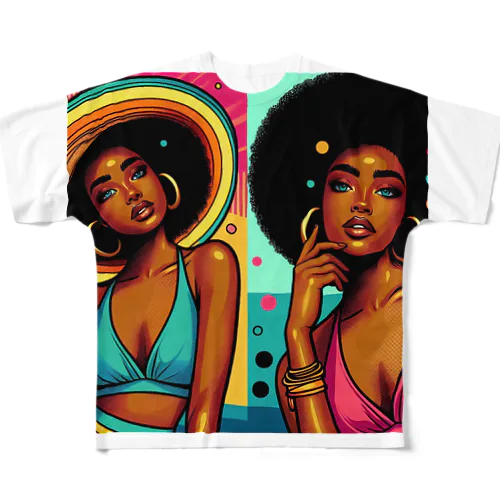 SUMMER  GIRLS  All-Over Print T-Shirt