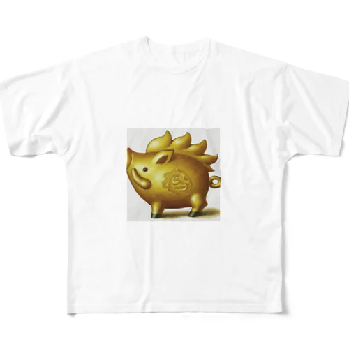 イノシシ All-Over Print T-Shirt