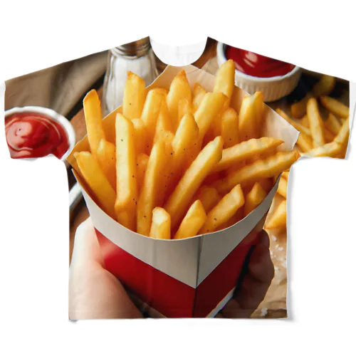 フライドポテト🍟グッズ フルグラフィックTシャツ