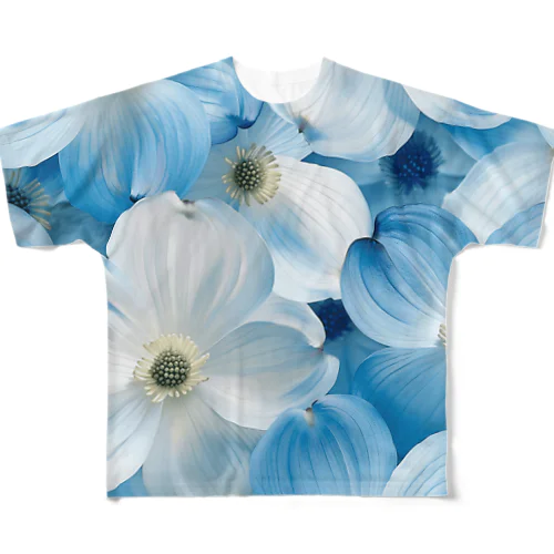 可愛らしい小さな花 All-Over Print T-Shirt
