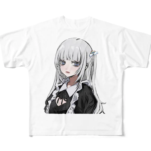 あいす🤍 フルグラフィックTシャツ