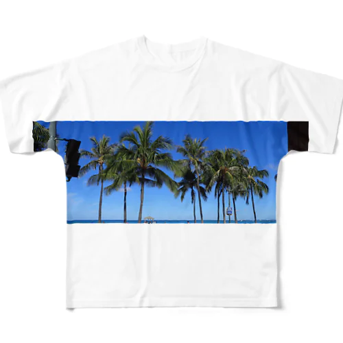 Hawaii beach2 フルグラフィックTシャツ