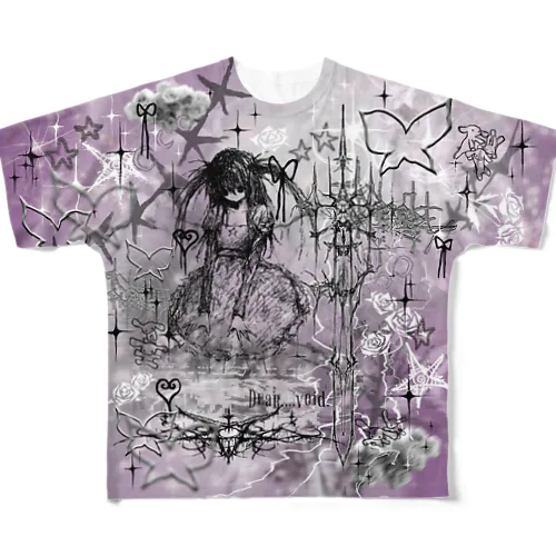 Full graphic T-shirt「dear VOID」(pink) フルグラフィックTシャツ