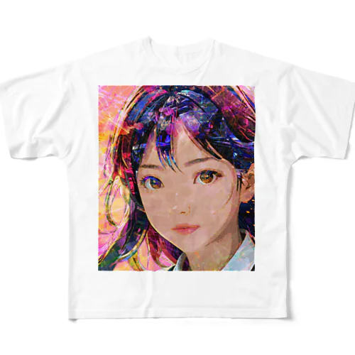 美少女 digi-girl-001 フルグラフィックTシャツ