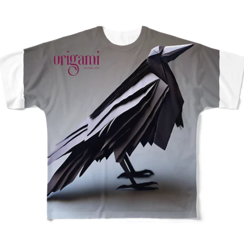 origamiカラス All-Over Print T-Shirt