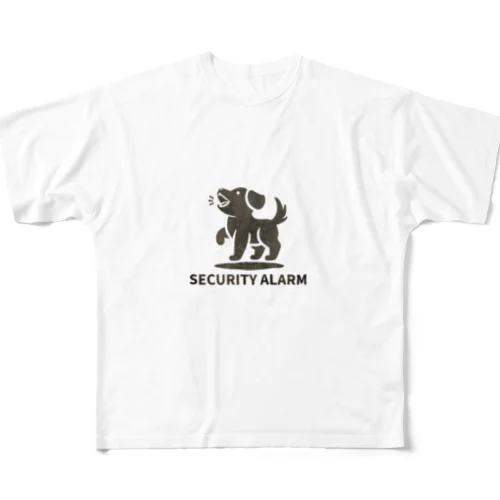 防犯犬 フルグラフィックTシャツ