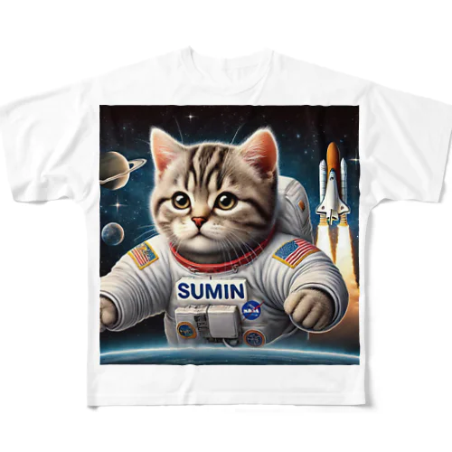 スペースCat All-Over Print T-Shirt