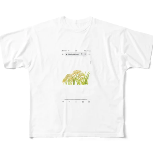 稲穂🌾 フルグラフィックTシャツ