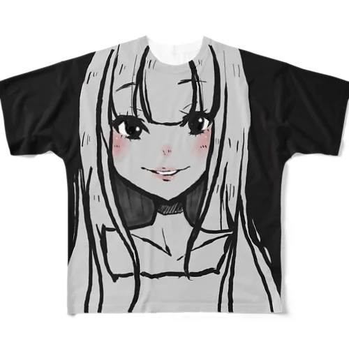 笑うちゃん All-Over Print T-Shirt
