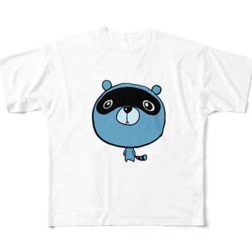 あおだぬきになっちゃった 2 All-Over Print T-Shirt