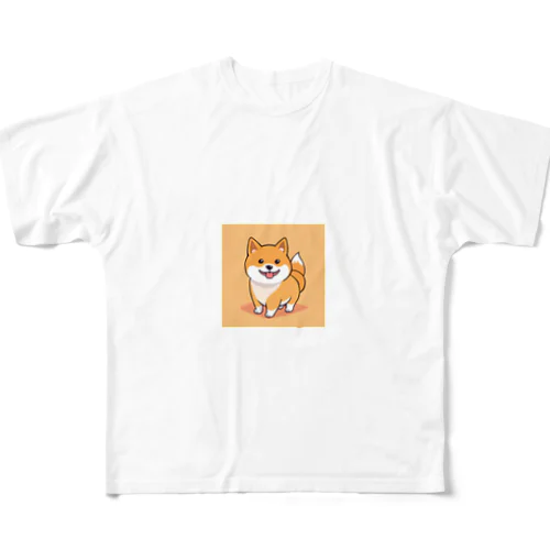 日本の友達柴犬 All-Over Print T-Shirt