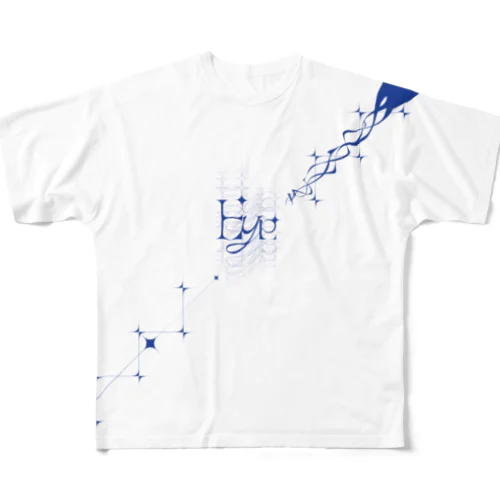 Eye表裏つながるおしゃれＴシャツ(白) All-Over Print T-Shirt