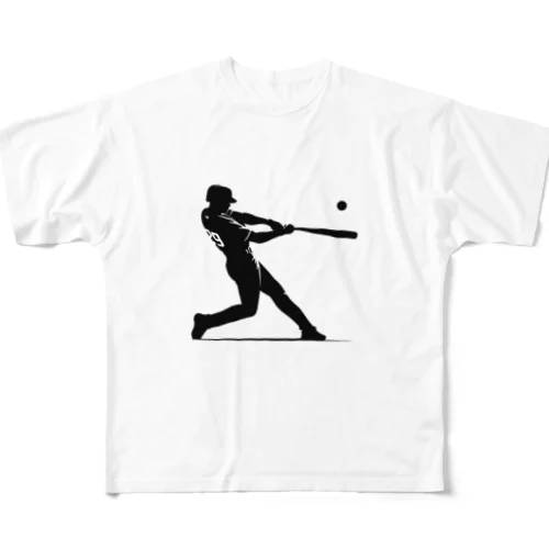 ベースボールプレイヤー シルエットver. All-Over Print T-Shirt