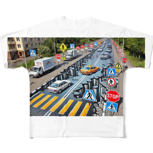 事故のない未来へ All-Over Print T-Shirt