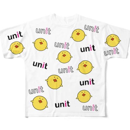 進学塾unit　ユニットリTシャツ２ フルグラフィックTシャツ