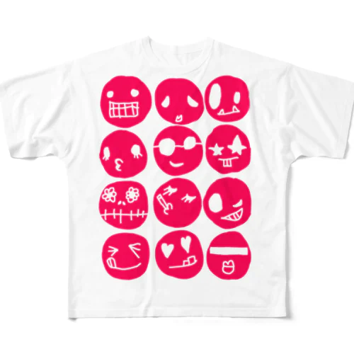 red face T-shirt All-Over Print T-Shirt