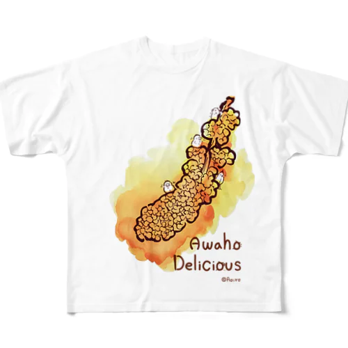 Awaho Delicous フルグラフィックTシャツ