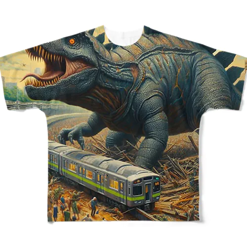 恐竜にはなれなかった All-Over Print T-Shirt