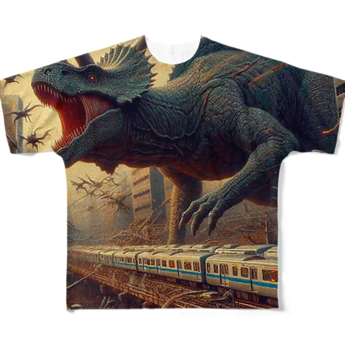 恐竜にはなれなかった All-Over Print T-Shirt