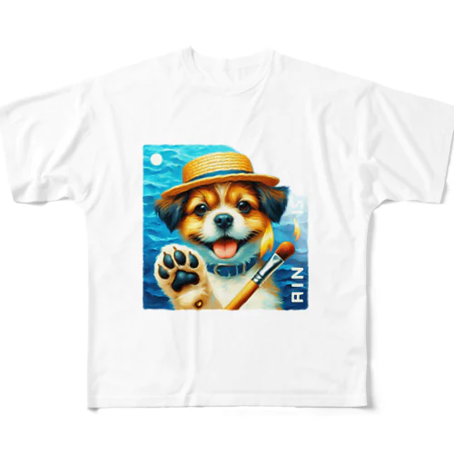 この画像は、夏の終わりをほのかに感じる心温まる瞬間を捉えています。 All-Over Print T-Shirt