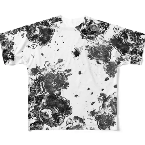 ￣MARS: WHITE All-Over Print T-Shirt