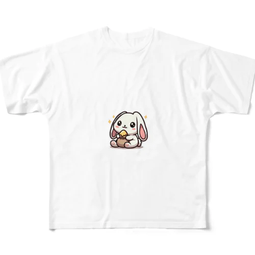 まったりうさちゃん All-Over Print T-Shirt