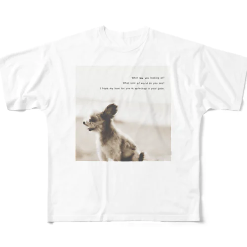 “Love Gaze” All-Over Print T-Shirt