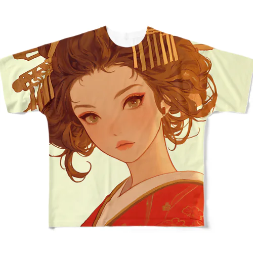 花の舞い All-Over Print T-Shirt