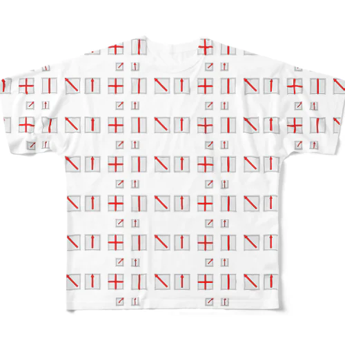 土地家屋調査士はるえもん(境界標識) All-Over Print T-Shirt