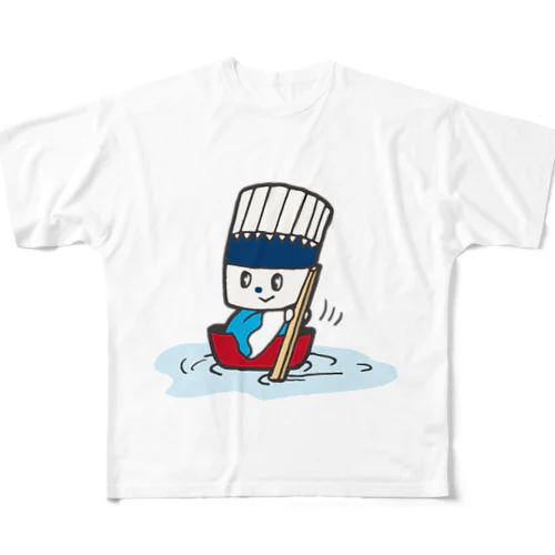 そうめん侍「どんぶらこっこ」 All-Over Print T-Shirt