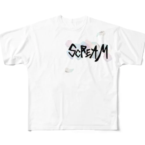 scream フルグラフィックTシャツ