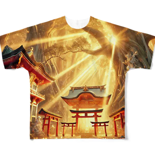 神社仏閣 All-Over Print T-Shirt