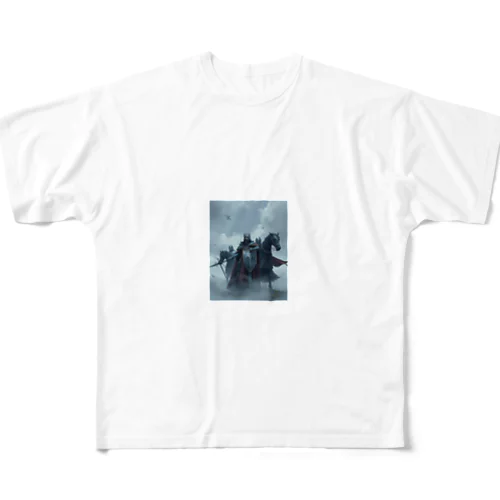 王と騎士たちも前線へ 24-250202 All-Over Print T-Shirt