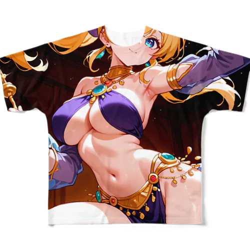 紫の踊り子タレイア 二次元タレイアシリーズNo.2 4-2-250204 All-Over Print T-Shirt