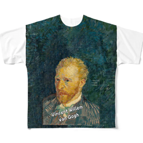 ゴッホ「画家の肖像」デザインアート All-Over Print T-Shirt
