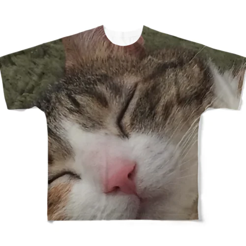 家の猫さん All-Over Print T-Shirt