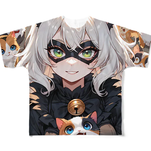 猫魔女の陰謀 二次元タレイアシリーズNo.3 4-3-250222 All-Over Print T-Shirt