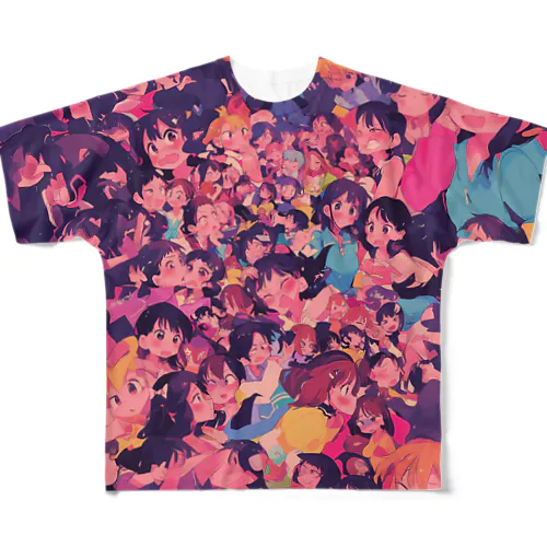赤面少女 All-Over Print T-Shirt