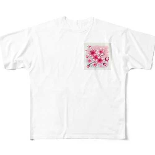 春の訪れと煌桜 All-Over Print T-Shirt