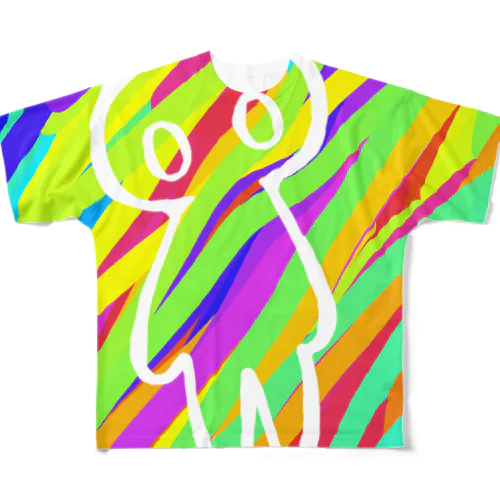 絵画ミドリムシ君 All-Over Print T-Shirt