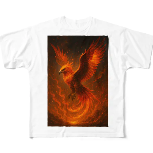 REBIRTH FLAME - 不死鳥の咆哮 All-Over Print T-Shirt