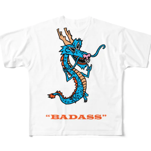 BADASS フルグラフィックTシャツ