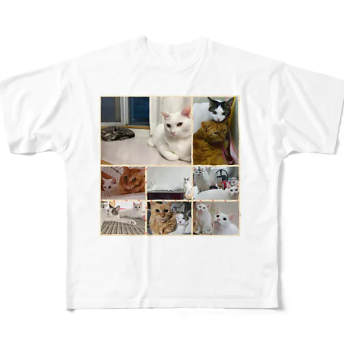 Cats All-Over Print T-Shirt
