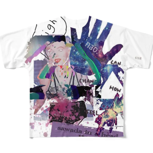 澤田の頭の中のサイン入りマスク All-Over Print T-Shirt