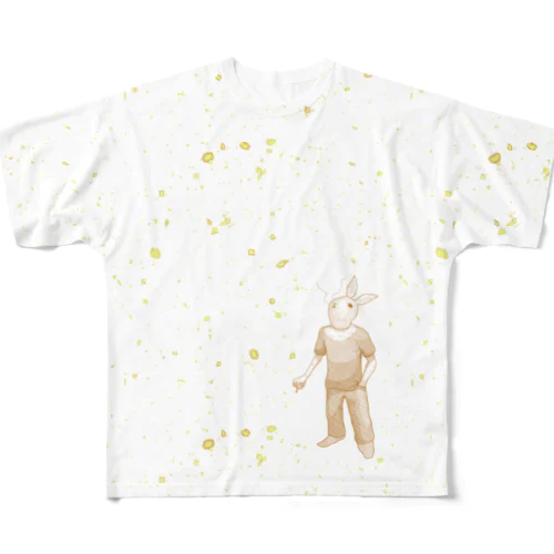 宇宙とウサギ All-Over Print T-Shirt