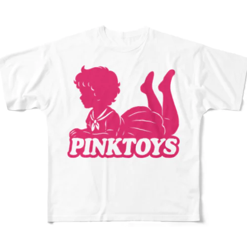 pink All-Over Print T-Shirt