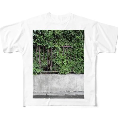 緑の壁Tシャツ All-Over Print T-Shirt