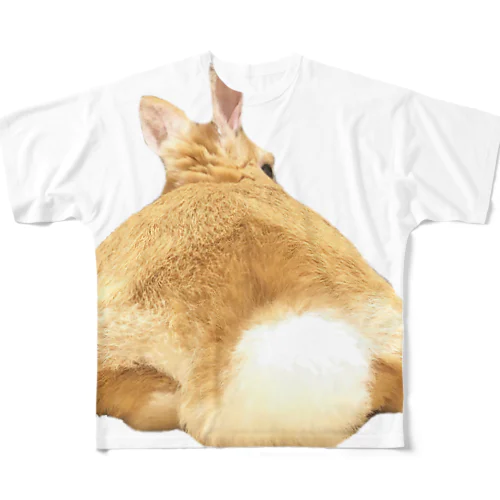 おっきなうさけつ(  Ω ) フルグラフィックTシャツ