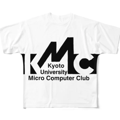 KMC 京大マイコンクラブ(黒ロゴ) All-Over Print T-Shirt