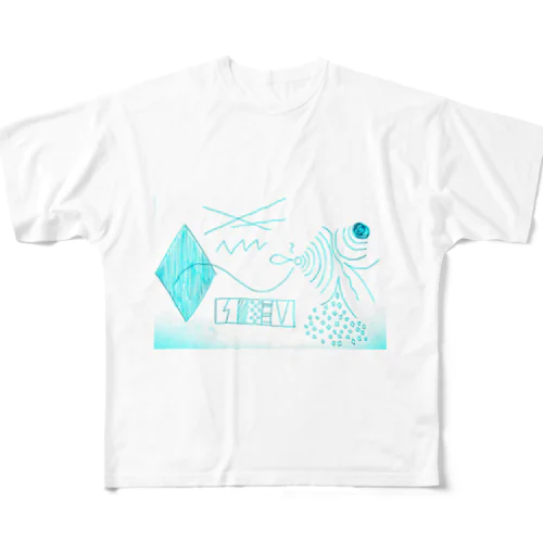 幾何学模様的なデザイン All-Over Print T-Shirt